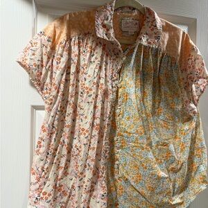 American Eagle Outfitters Floral Button-Up Shirt
